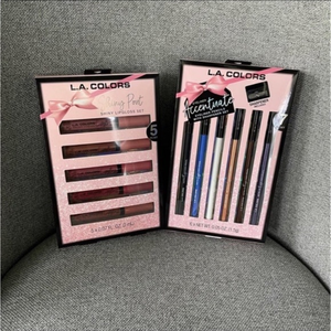 L.A. Colors 2 makeup sets. Lipgloss set‎ Eyeliner set. NEW.